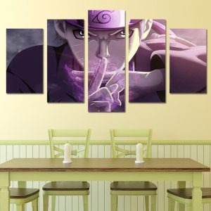 Naruto Ninjutsu Printed - Cartoon 5 Panel Canvas Art Wall Decor