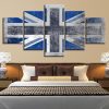 National Flag 5 - Abstract 5 Panel Canvas Art Wall Decor