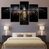 National Flag Eagle 10 - Abstract 5 Panel Canvas Art Wall Decor