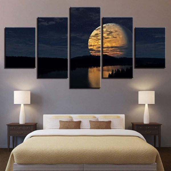 Natural 1 - Nature 5 Panel Canvas Art Wall Decor