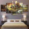 Natural 2 - Nature 5 Panel Canvas Art Wall Decor