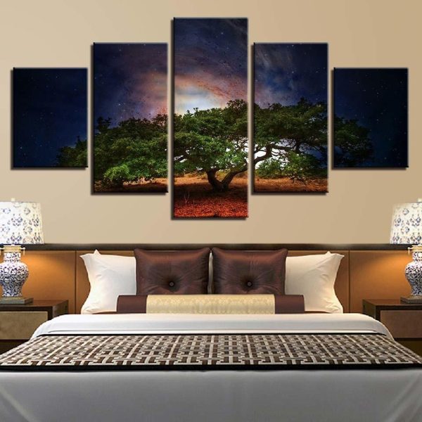 Natural 3 - Nature 5 Panel Canvas Art Wall Decor