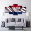 Netherlands Flag - Abstract 5 Panel Canvas Art Wall Decor