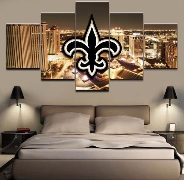 New Orleans Saints City NFL - 5 Panel Canvas Art Wall Decor