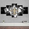 New Orleans Saints Football - 5 Panel Canvas Art Wall Decor