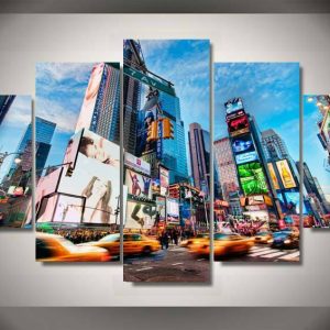 New York City 2 - Nature 5 Panel Canvas Art Wall Decor