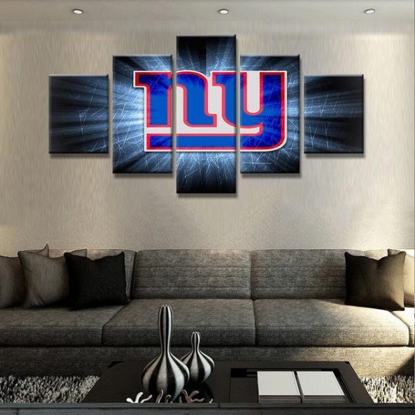 New York Giants 4 Sport - 5 Panel Canvas Art Wall Decor