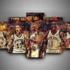 New York Knicks 1 - Sport 5 Panel Canvas Art Wall Decor