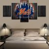 New York Mets Wood - Sport 5 Panel Canvas Art Wall Decor