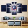 New York Rangers Nhl Team Liberty Head - Sport 5 Panel Canvas Art Wall Decor