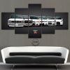 Nissan Skyline GTR White Car - 5 Panel Canvas Art Wall Decor