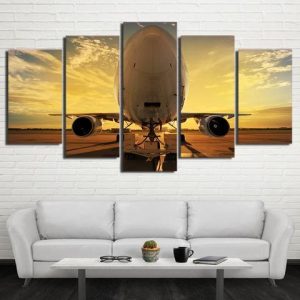 Nose Airplane 1 - Airplane 5 Panel Canvas Art Wall Decor