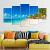 Ocean Photography Seascape - Nature 5 Panel Canvas Art Wall Decor