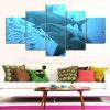 Ocean Shark - Animal 5 Panel Canvas Art Wall Decor