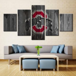 Ohio State Buckeyes Sport - 5 Panel Canvas Art Wall Decor