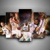 Oklahoma City Thunder 2 - Sport 5 Panel Canvas Art Wall Decor