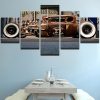 Old Vintage Car - Automative 5 Panel Canvas Art Wall Decor