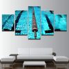 Olympic Swimming Pool Lane Divider - Sport 5 Panel Canvas Art Wall Decor