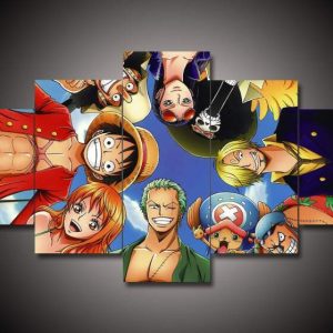 One Piece 10 - Anime 5 Panel Canvas Art Wall Decor