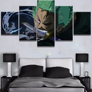 One Piece 12 - Cartoon 5 Panel Canvas Art Wall Decor