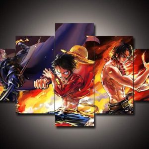 One Piece 7 - Anime 5 Panel Canvas Art Wall Decor