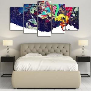 Open Minded - Abstract 5 Panel Canvas Art Wall Decor