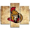 Ottawa Senators Nhl Team Retro - Sport 5 Panel Canvas Art Wall Decor