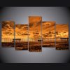 Outdoor Sidewalk And Railing 01 - Nature 5 Panel Canvas Art Wall Decor