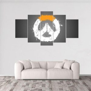 Overwatch 1 - Gaming 5 Panel Canvas Art Wall Decor