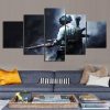 PUBG Sniper Game Character Gaming - 5 Panel Canvas Art Wall Decor