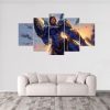 Pharah Overwatch - Gaming 5 Panel Canvas Art Wall Decor