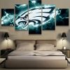 Philadelphia Eagles Sports - Sport 5 Panel Canvas Art Wall Decor-CV