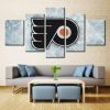 Philadelphia Flyers Logo 3 Ice Hockey - 5 Panel Canvas Art Wall Decor