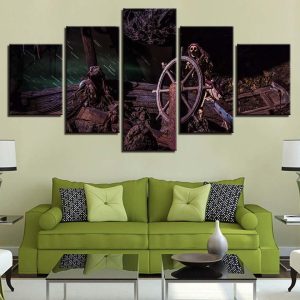 Pirates Of The Caribbean - Movie C5 Panel Canvas Art Wall Decor