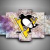 Pittsburgh Penguins 2 - Sport 5 Panel Canvas Art Wall Decor