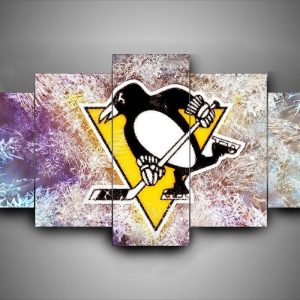 Pittsburgh Penguins 2 - Sport 5 Panel Canvas Art Wall Decor