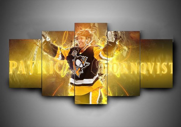 Pittsburgh Penguins - Patric H??Rnqvist - Sport 5 Panel Canvas Art Wall Decor