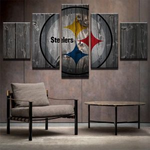 Pittsburgh Steelers 4 Sport - 5 Panel Canvas Art Wall Decor