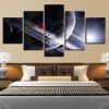 Planet 40 - Space 5 Panel Canvas Art Wall Decor