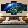 Planet 42 - Space 5 Panel Canvas Art Wall Decor