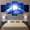 Planet 44 - Space 5 Panel Canvas Art Wall Decor