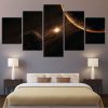 Planet Earth 12 - Space 5 Panel Canvas Art Wall Decor