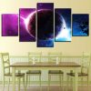 Planet Earth 5 - Space 5 Panel Canvas Art Wall Decor