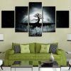 Planet Earth Universe 8 - Space 5 Panel Canvas Art Wall Decor