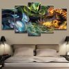 Pokemon Characters Poster 1 Anime - 5 Panel Canvas Art Wall Decor