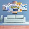 Pokemon Go - Gaming 5 Panel Canvas Art Wall Decor