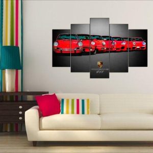 Porsche 911 #1 - Automative 5 Panel Canvas Art Wall Decor