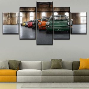 Porsche Car 911 Revolution Car - 5 Panel Canvas Art Wall Decor