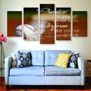 Practice Perform - Sport 5 Panel Canvas Art Wall Decor