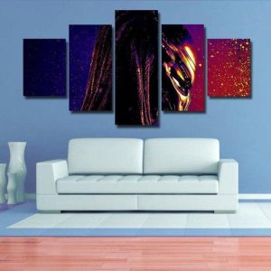 Predator 5 - Movie 5 Panel Canvas Art Wall Decor